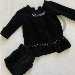 Hanna Andersson holiday set in black velvet